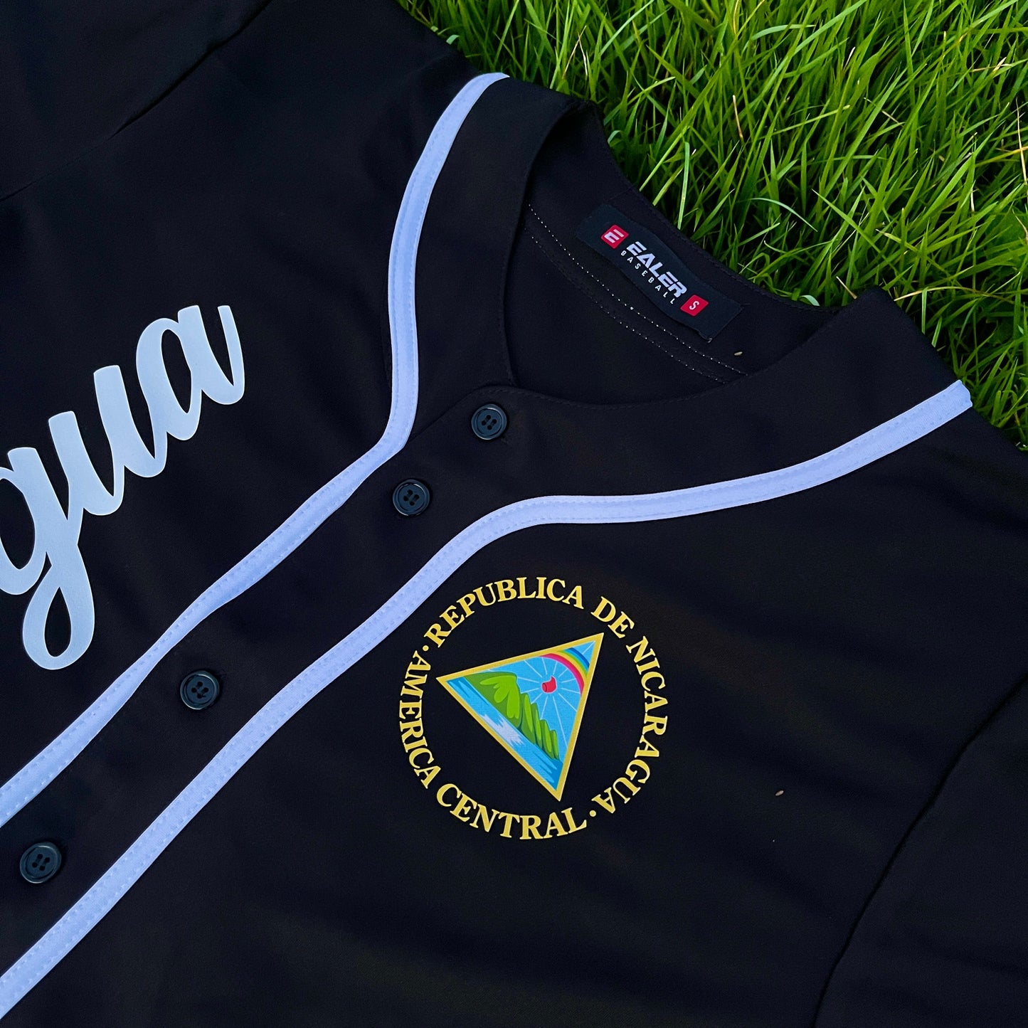 NICARAGUA Camisa de béisbol negra