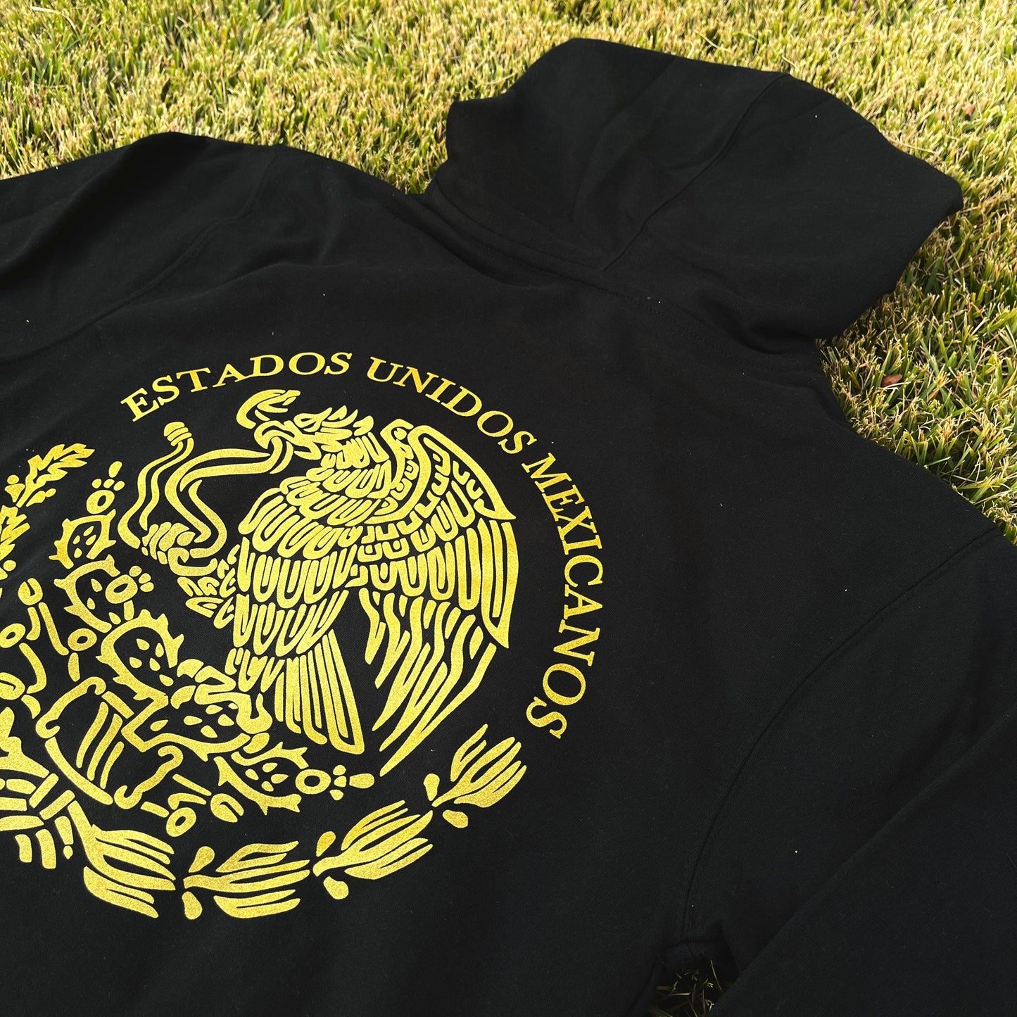 MÉXICO SUDADERA CON CAPUCHA NEGRO UNISEX