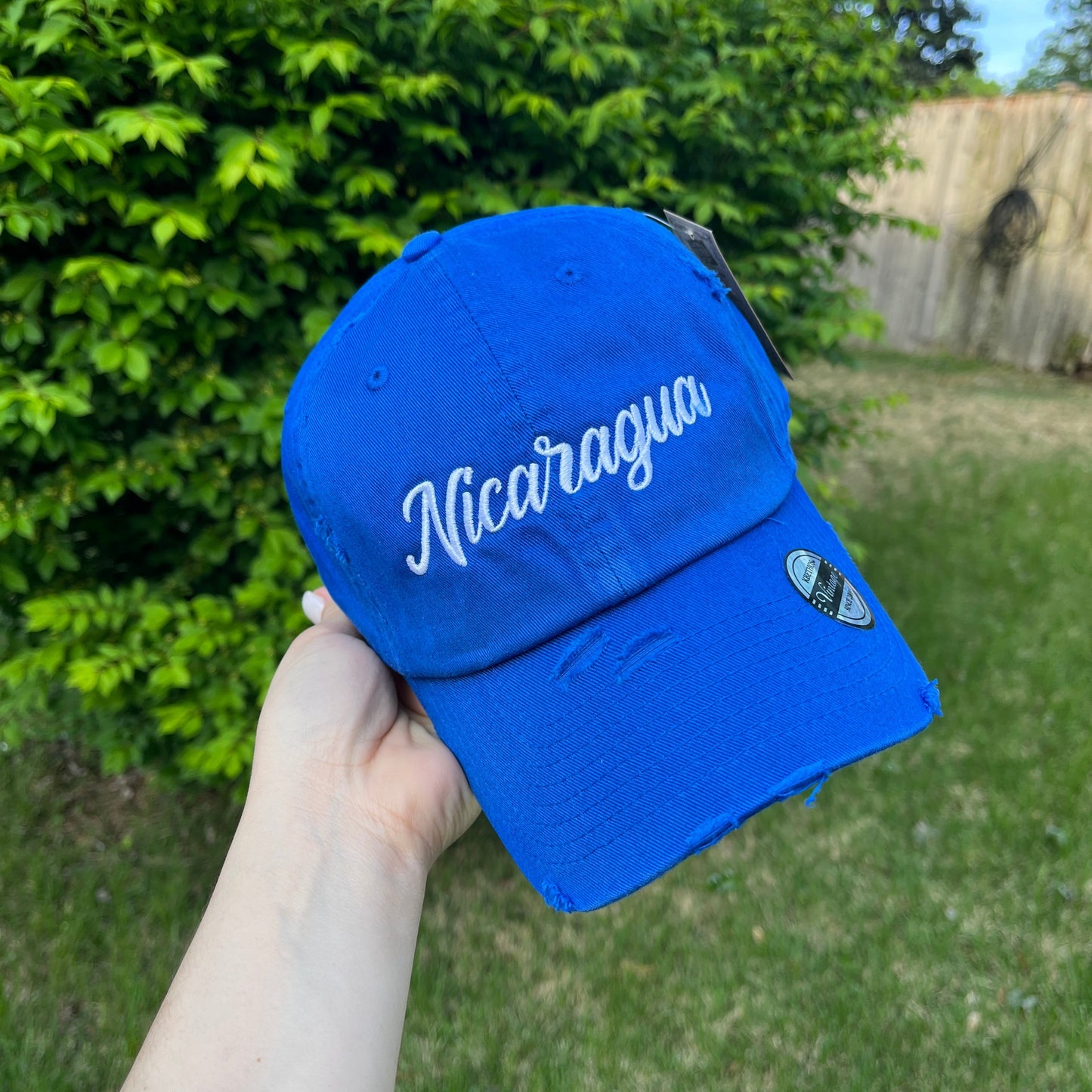 NICARAGUA GORRA AZUL