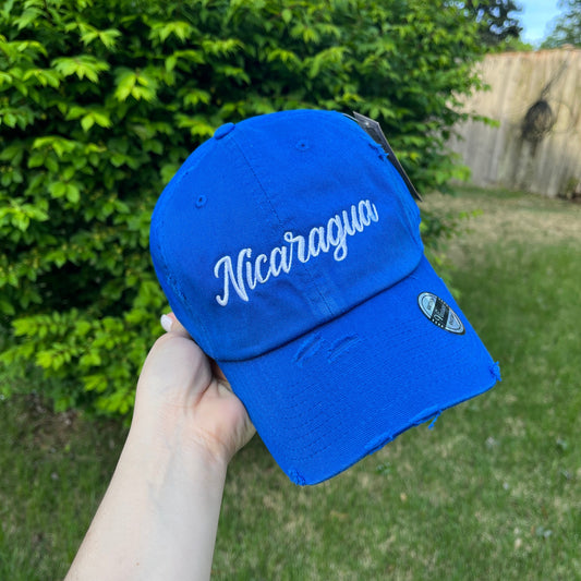 NICARAGUA GORRA AZUL