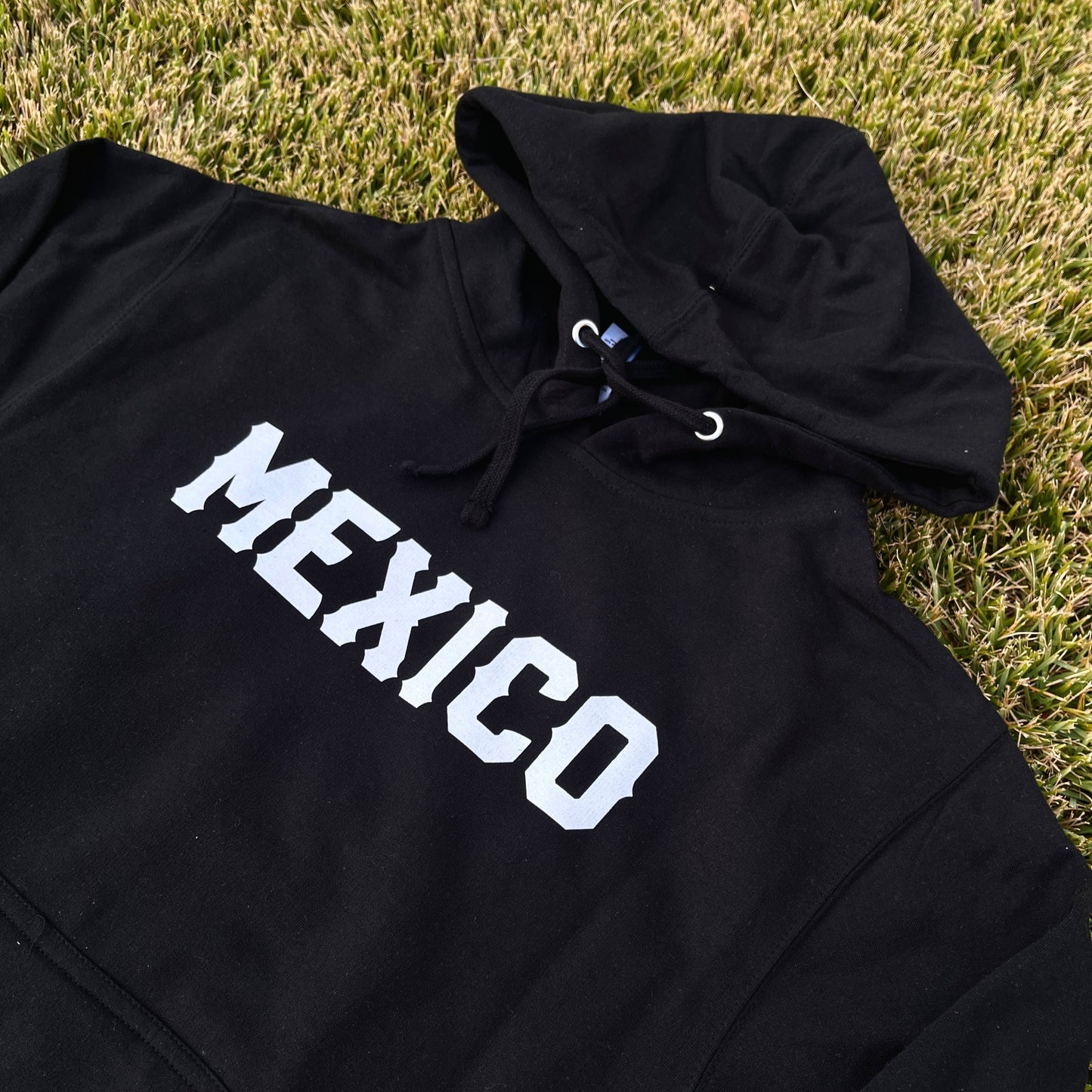 MÉXICO SUDADERA CON CAPUCHA NEGRO UNISEX