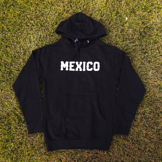 MÉXICO SUDADERA CON CAPUCHA NEGRO UNISEX
